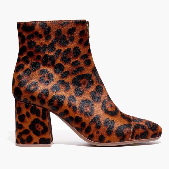 Madewell The Amalia Zip Boot in Leopard Calf Hair - Picture 2 of 9